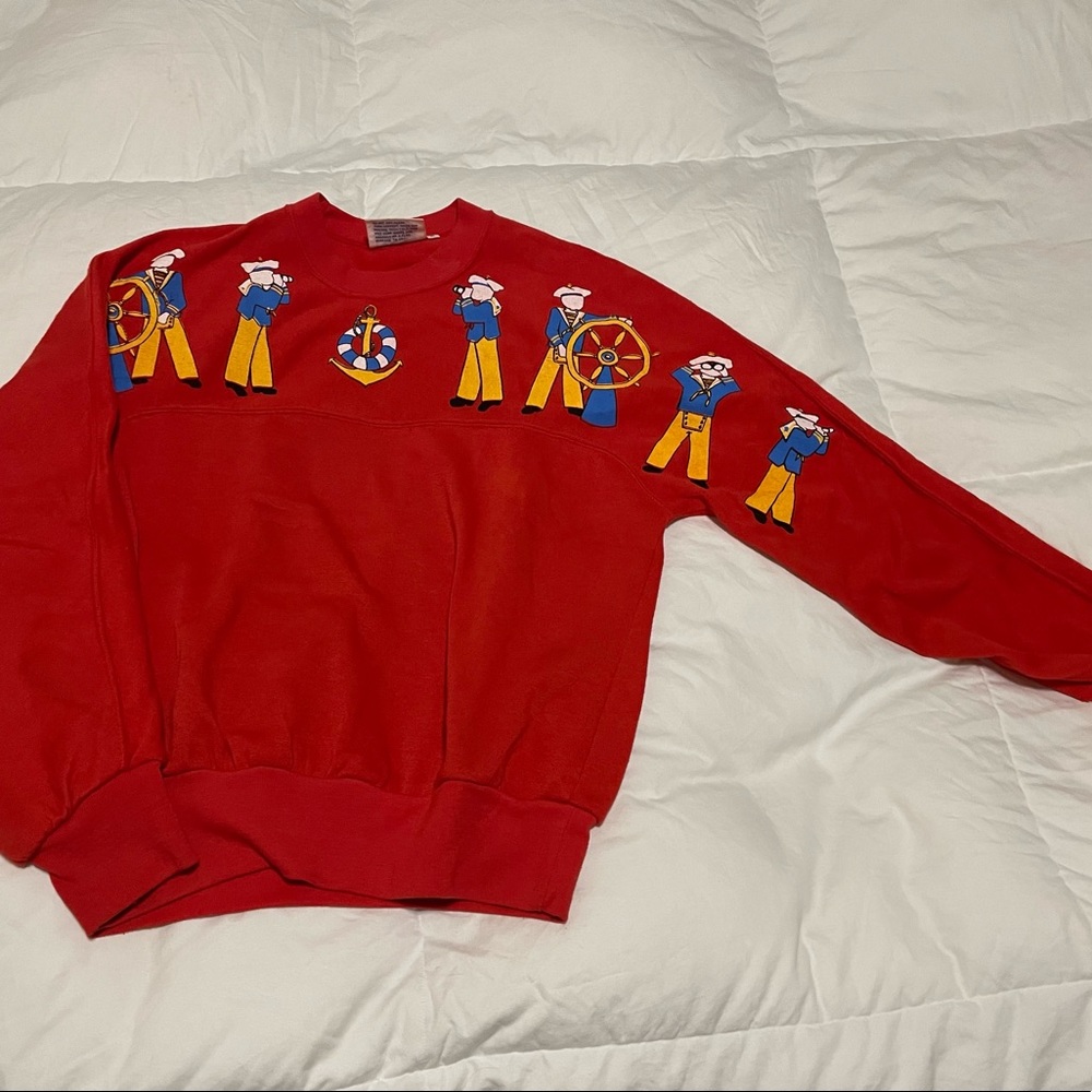 Vintage Little Lisa red graphic sweatshirt